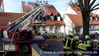Haus in Pfersee brennt: Nachbarn retten Bewohner mit Leiter - Augsburger Allgemeine