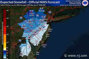 N.J. weather: Winter weather, wind advisories issues for 5 counties ahead of Sunday storm - NJ.com