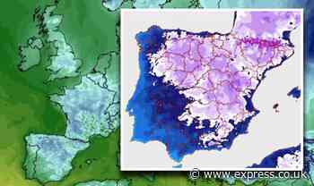 Deep freeze hits Europe as Spain braces for -9C plunge - weather maps - Daily Express
