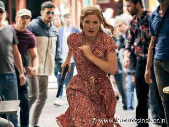 Jessica Chastain ran along a beam '40 to 50 feet' in the air in heels because she refused to use a stunt doubl - Business Insider India