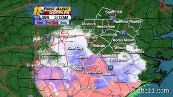 NC weather forecast: Winter storm arrives in North Carolina bringing ice, snow, strong wind