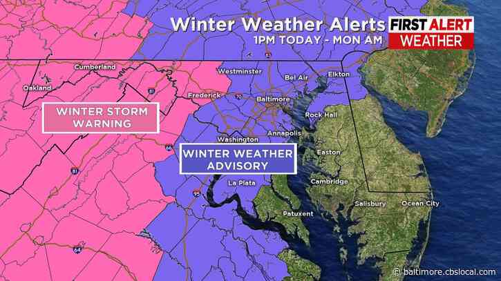 Maryland Weather: Nor’Easter Snow Storm Arrives