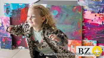 Malea (3) aus Braunschweig malt für einen guten Zweck