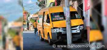 Sueño le gana a un rutero y choca en Cuernavaca - Diario de Morelos