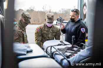 National Guard members support medical facilities as COVID-19 hospitalizations hit pandemic peak - United States Army