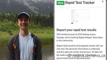 'Fill the gap': Sask. student creates tool to track rapid test results, account for unreported COVID-19 cases