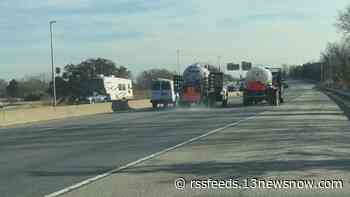 VDOT begins pre-storm treatment, Hampton Roads crews stand ready ahead of potential winter weather