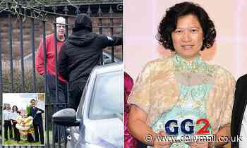Pictured: Husband of Beijing spy Christine Lee named in MI5 security alert is spotted near £1M home