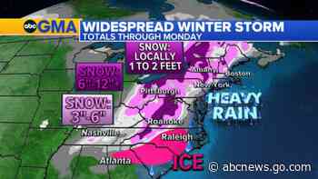 WATCH:  Dangerous winter storm hits the south