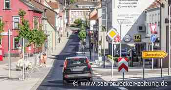 Arbeiten in der Rathausstraße in Bexbach - Saarbrücker Zeitung