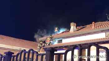 Incendio in una villetta, in fiamme il tetto - Prima Saronno
