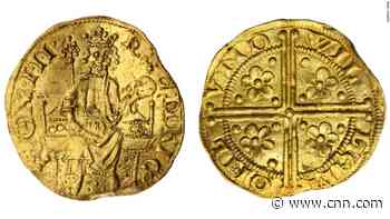 Amateur metal detectorist finds one of England's earliest gold coins in a field