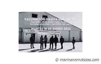 Vacunación Covid-19 San Javier, martes 18 de enero 2022. - MarMenorNoticias.com