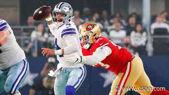 Cowboys show their warts in wild-card washout against 49ers