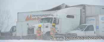 Autoroute 20 Ouest: quatre carambolages en l’espace de 90 minutes sur la Rive-Sud