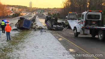 Ice spots cause problems on NC roads Monday - Durham Herald Sun