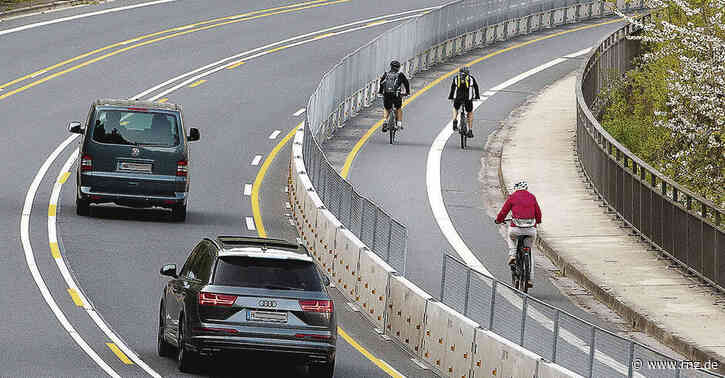 B37 bei Neckargemünd:  Mehr Menschen nutzen die Radspur am Neckar nach Heidelberg
