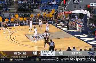 Graham Ike’s two-handed slam gives Wyoming the lead over Nevada