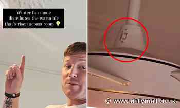 Angus O'Loughlin reveals a 'mind-blowing' hack for ceiling fans: 'There's a secret switch' - Daily Mail