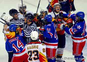 Baden linesman Kevin Hastings hits OHL milestone - TheRecord.com