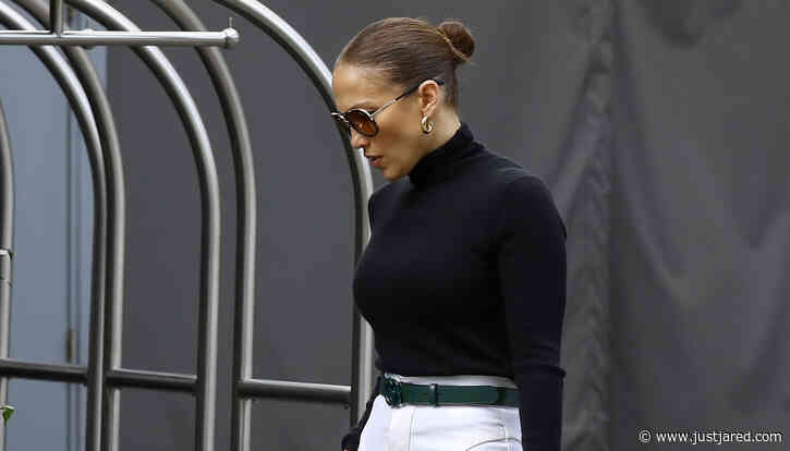Jennifer Lopez Gets Dressed Up for Lunch Date with Her Kids