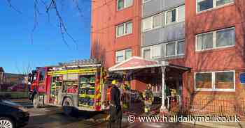 Live updates as firefighters tackle blaze at Hull's Bathurst Street flats - Hull Daily Mail