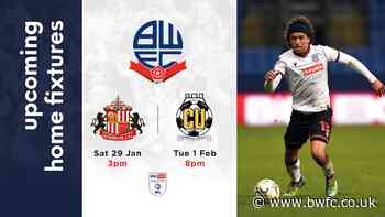 Ticket Information: Back To Back Home Games - News - Bolton Wanderers