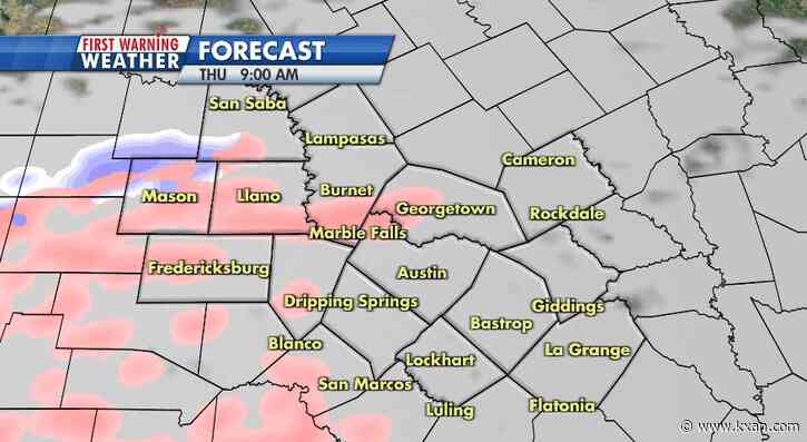 FIRST WARNING: sharply colder with possibility of wintry mix late week