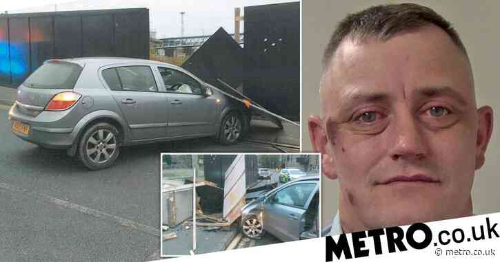 Drink-driving police impersonator crashed car, waved knife then stripped naked