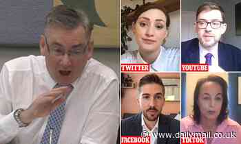 Social media bosses are labelled a 'disgrace' by furious MP