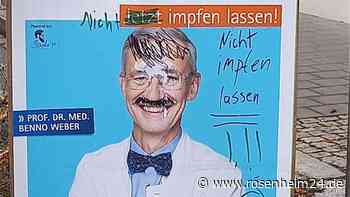 „Pro-Impf-Plakat“ in Bad Aibling beschmiert: „Das war leider zu erwarten“