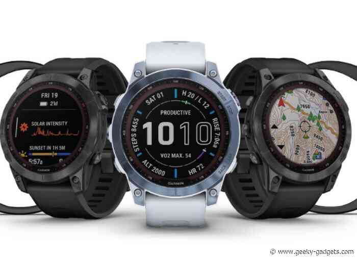 Garmin Fenix 7and Epix smartwatches introduced