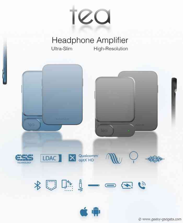 Tea phone DAC headphone amplifier with MagSafe