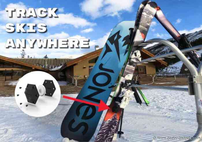 Apple Airtag mount design for skis and snowboards