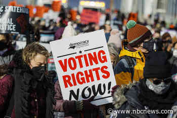 Senate nears filibuster clash over voting rights as Democrats brace for failure