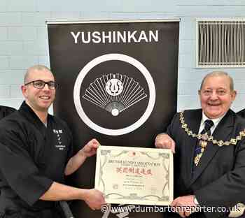 Dumbarton fighter presented with Samurai Sword Award by Provost - The Dumbarton and Vale of Leven Reporter
