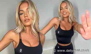 Love Island's Molly Smith continues to showcase her breast enlargement results in busty gym gear