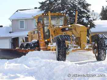 Ottawa plow operators working against the clock before the next snowfall