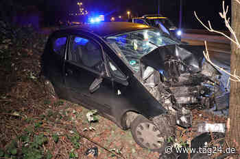 Heftiger Unfall in Dresden: 21-Jähriger kracht gegen Baum, Totalschaden! - TAG24