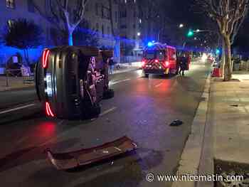Un accident impressionnant dans le centre de Nice fait un blessé léger