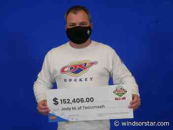 Tecumseh man takes home more than $152K in lottery winnings - Windsor Star