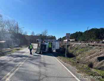 Georgia DPS says dash cam video revealed why this truck overturned - CDLLife