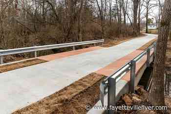 Hamestring Creek Trail bridge construction complete - Fayetteville Flyer