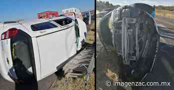 Policiaca Zacatecas: Volcadura en la carretera a Fresnillo deja un herido - Imagen de Zacatecas, el periódico de los zacatecanos