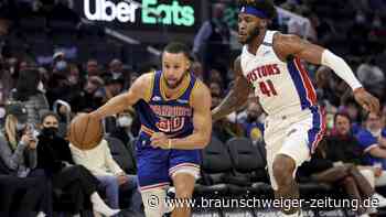 NBA: Warriors ohne Mühe gegen Pistons - Curry wieder dabei