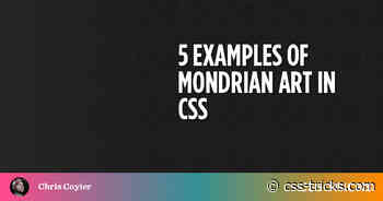Mondrian Art in CSS From 5 Code Artists