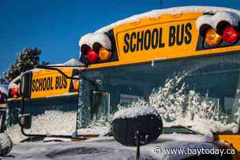 Poor road conditions cancel area school buses