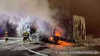 Lkw brennt: Autobahn 3 bei Passau gesperrt - Panorama - Süddeutsche Zeitung