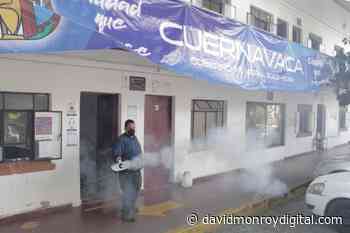 Tras brote de Covid-19, desinfectan sede del gobierno de Cuernavaca - David Monroy Digital
