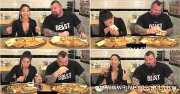 Eddie Hall food eating challenge: The Beast destroyed by best female competitive eater - GIVEMESPORT